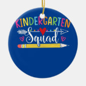 Teamdocent Kindergarten Squad Keramisch Ornament (Voorkant)