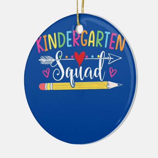 Teamdocent Kindergarten Squad Keramisch Ornament (Links)