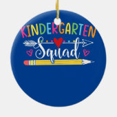 Teamdocent Kindergarten Squad Keramisch Ornament (Achterkant)