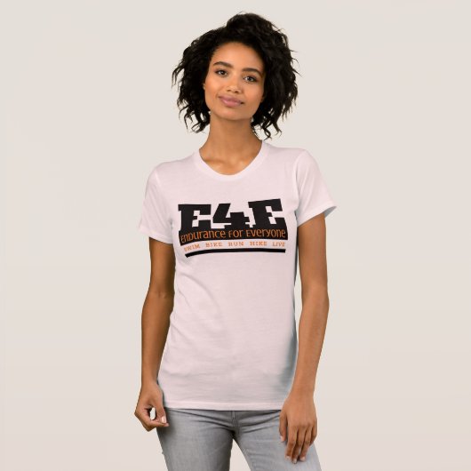 teamE4E T-shirt van de Prestaties van vrouwen (Voorkant volledig)