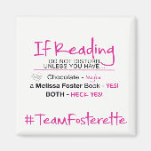 #TeamFosterette als het Lezen, niet Magnet storen (Voorkant)