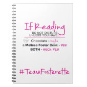 #TeamFosterette als het Lezen Notitieboek niet sto (Voorkant)
