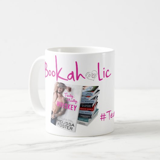 #TeamFosterette Boekenwurm Mok (Voorkant links)