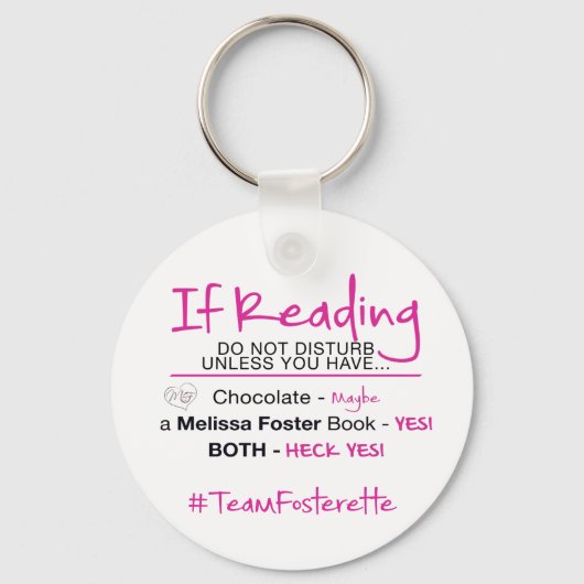 #TeamFosterette stoort geen Sleutelhanger (Voorkant)