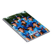 Teamfoto Gepersonaliseerde teamsport Notitieboek (Rechterzijde)