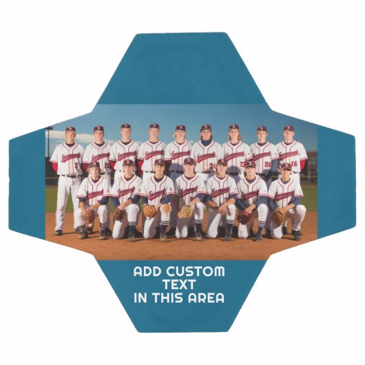 Teamfoto met kleurrand en tekst voetbal (Enkel)