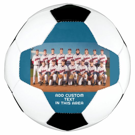 Teamfoto met kleurrand en tekst voetbal (Voorkant)