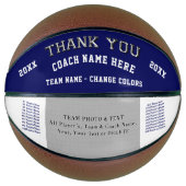 Teamfoto, speldennamen Basketball Coach-cadeaus Basketbal (Voorkant)