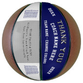 Teamfoto, speldennamen Basketball Coach-cadeaus Basketbal (Verticaal)