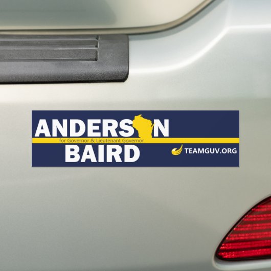 TeamGuv - Anderson / Baird Bumpersticker (Op auto)