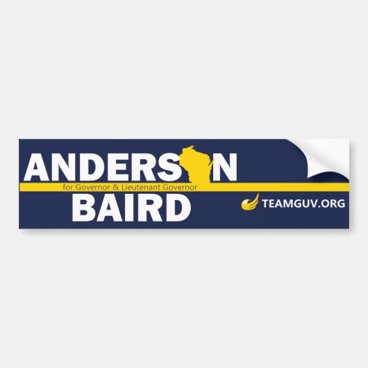 TeamGuv - Anderson / Baird Bumpersticker (Voorkant)