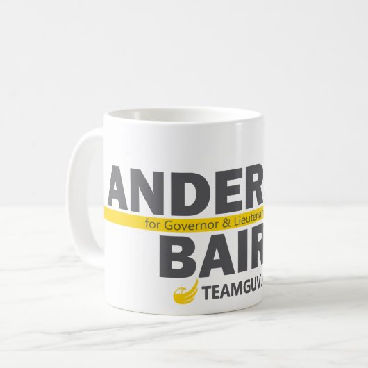 TeamGuv — Anderson/Baird Koffiemok (Voorkant links)