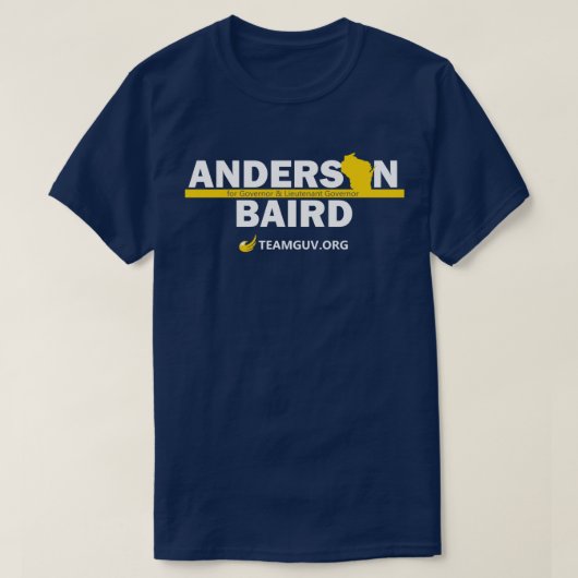 TeamGuv — Anderson/Baird T-shirt (Design voorkant)