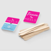 Teamhakken|Roze & Blauw Gender onthullen Baby show Handwaaier (Niet-gemonteerd)