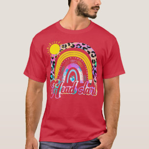Teamhoofd Begin plein terug naar school regenboog T-shirt