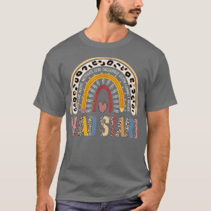 Teamhoofd Begin plein terug naar school regenboog  T-shirt