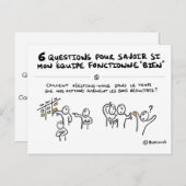 Teamkaart "5/6: Actie volgen" Briefkaart (Voorkant / Achterkant)