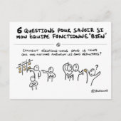 Teamkaart "5/6: Actie volgen" Briefkaart (Voorkant)