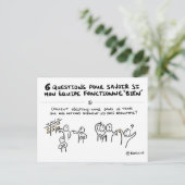 Teamkaart "5/6: Actie volgen" Briefkaart (Staand voorkant)