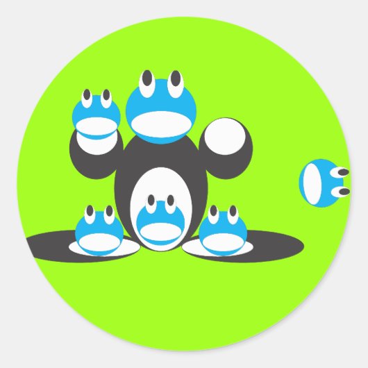 Teamkikker - sticker (Voorkant)