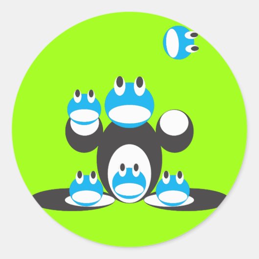 Teamkikker - sticker (Voorkant)