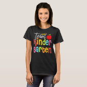 TeamKindergarten Leerleraar Student Potlood Terug T-shirt (Voorkant volledig)