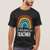 TeamKindergarten leraar regenboog terug naar schoo T-shirt (Voorkant)