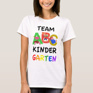 TeamKindergarten terug naar school ABC T-shirt