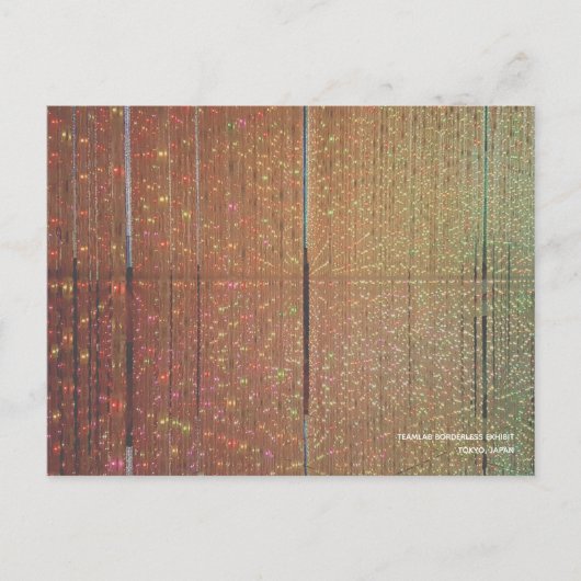TeamLAB Zonder grenzen Uitzenden Tokyo Japan Brief Briefkaart (Voorkant)