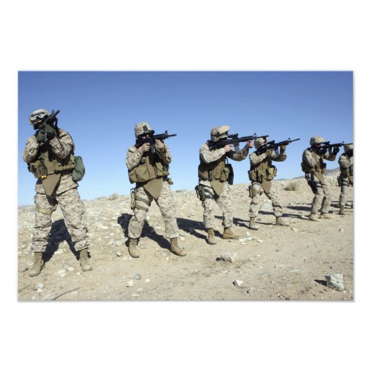 Teamleden van het team voor militaire transacties foto afdruk (Voorkant)