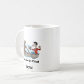 Teamleider Cartoon Man Koffiemok (Voorkant links)