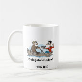 Teamleider Cartoon Man Koffiemok (Links)