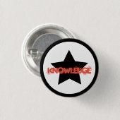 Teamleider Kennis Ster Knop Speld Ronde Button 3,2 Cm (Voorkant /achterkant)