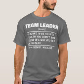 Teamleider Noun Department Boss Appreciation Cool T-shirt (Voorkant)
