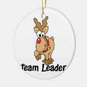 Teamleider Rudolph Keramisch Ornament (Links)