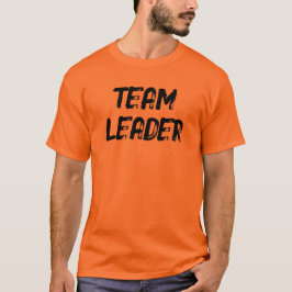 TEAMLEIDER (voor- EN achterkant) T-shirt