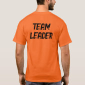 TEAMLEIDER (voor- EN achterkant) T-shirt (Achterkant)