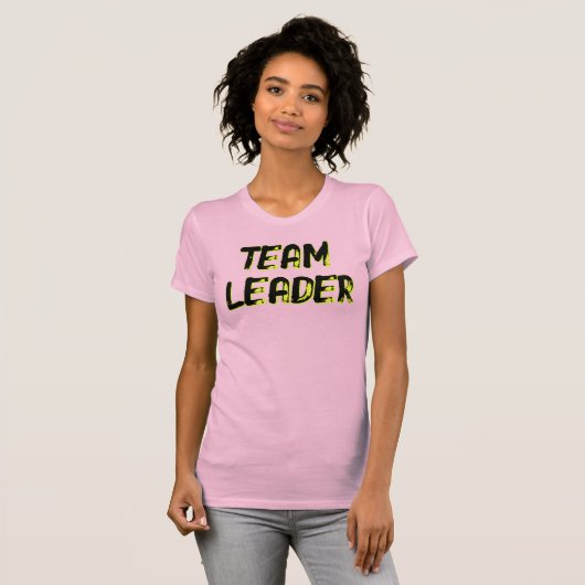 TEAMLEIDER - (voor- EN achterkant) T-shirt (Voorkant volledig)