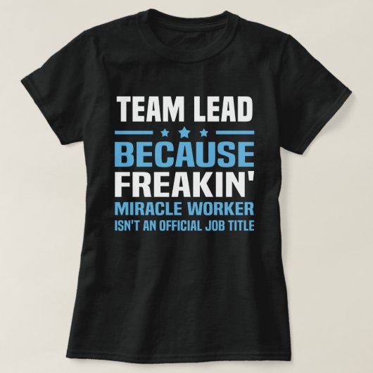 Teamleiding T-shirt (Design voorkant)