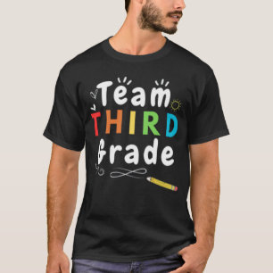 Teamleraar derde klas student terug naar school t-shirt