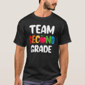 Teamleraar in tweede rang teruggaan naar schoolont t-shirt (Voorkant)