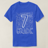 Teamleraar Kind terug naar school 7e klas T-shirt (Design voorkant)