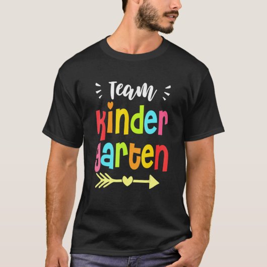 Teamleraar Kindergarten Squad Terug naar school T-shirt (Voorkant)
