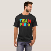 Teamleraar pre-k Terug naar school T-shirt (Voorkant volledig)