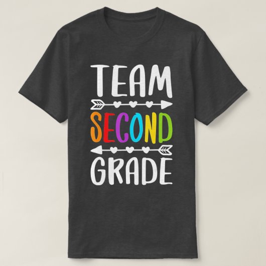 Teamleraar tweede graad tweede klas t-shirt (Design voorkant)