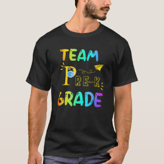 Teamleraar vóór het K naar school voor leerling-on T-shirt