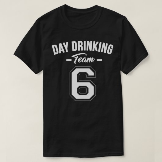 Teamlid 3 voor overdag drinken t-shirt (Design voorkant)