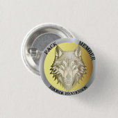 Teamlid Award, "Roedellid" Ronde Button 3,2 Cm (Voorkant /achterkant)