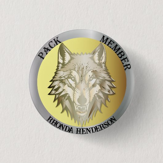 Teamlid Award, "Roedellid" Ronde Button 3,2 Cm (Voorkant)