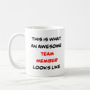 teamlid, geweldige koffiemok